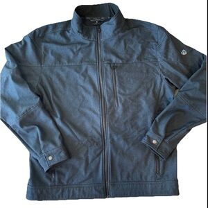 Kuhl Men's Slate Blue Impakt Jacket Softshell Hybrid Water Resistant Full Zip XL